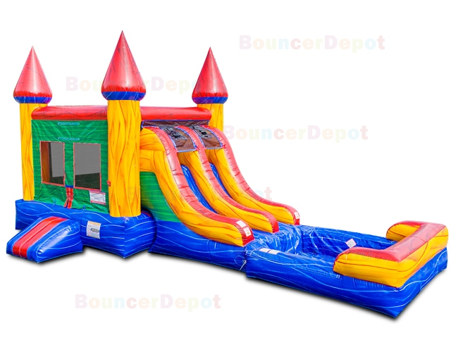 Rainbow Rush Double Lane Combo with Pool