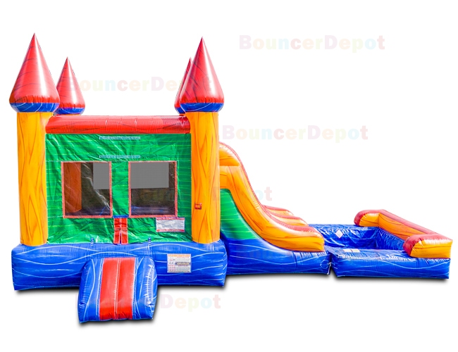 Rainbow Rush Double Lane Combo with Pool