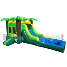 Compact Tropical  Combo Jumper with Pool