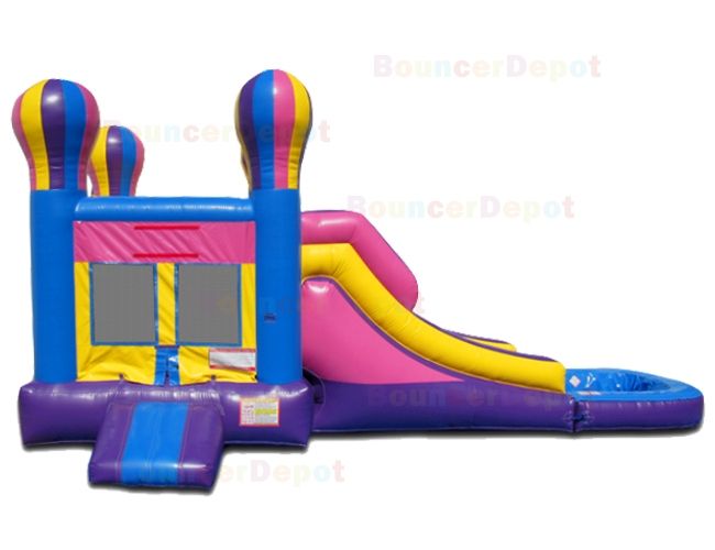 Compact Combo Balloon Bouncer With Pool