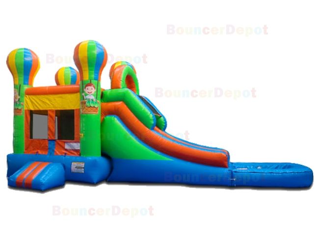 Compact Combo Balloon With Water Slide