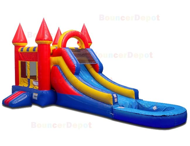 Combo Castle Jumper With Pool And Slide