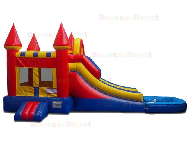 Combo Castle Jumper With Pool And Slide