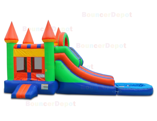 Wet Dry Castle Combo Bounce House