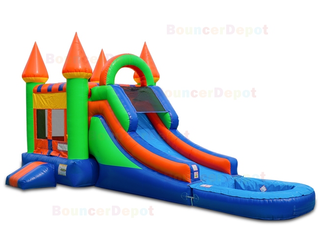 Wet Dry Castle Combo Bounce House