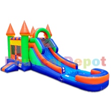 Wet Dry Castle Combo Bounce House