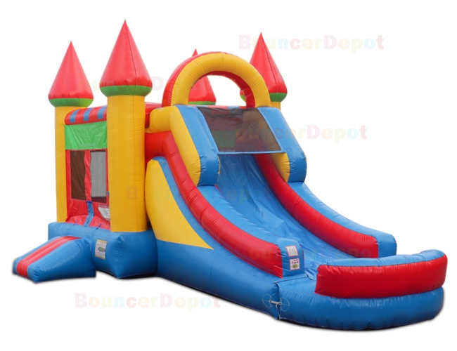 Bright Compact Castle Combo Jump House