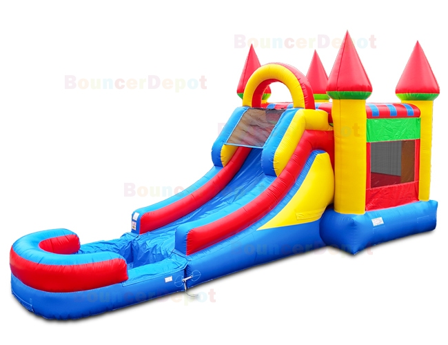 Bright Wet n Dry Compact Castle Combo Jump House
