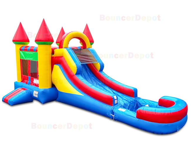 Bright Wet n Dry Compact Castle Combo Jump House