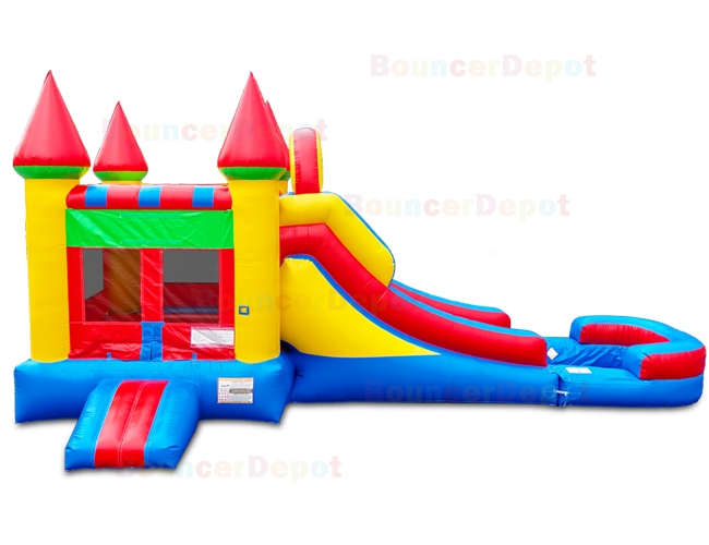 Bright Wet n Dry Compact Castle Combo Jump House