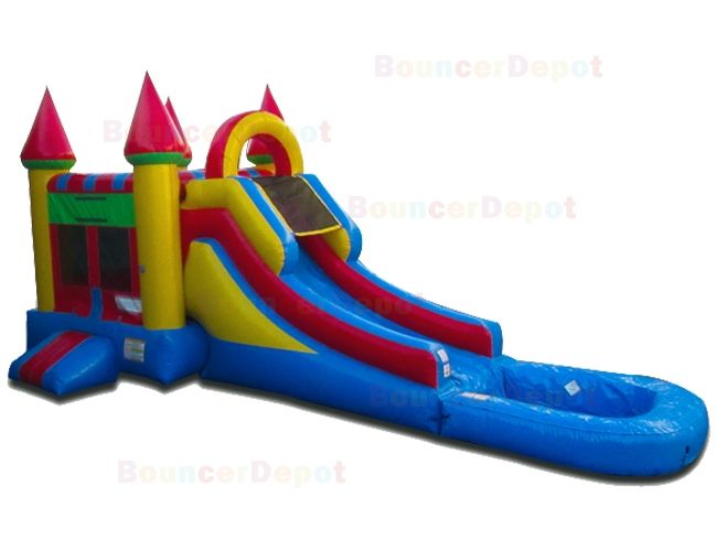 Bright Wet n Dry Compact Castle Combo Jump House