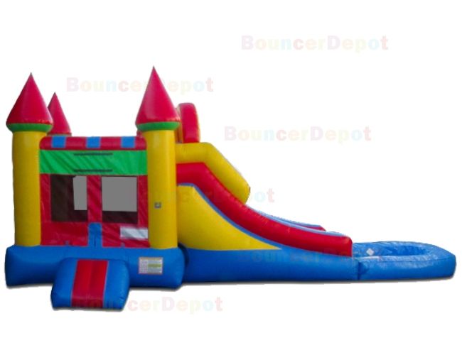 Bright Wet n Dry Compact Castle Combo Jump House