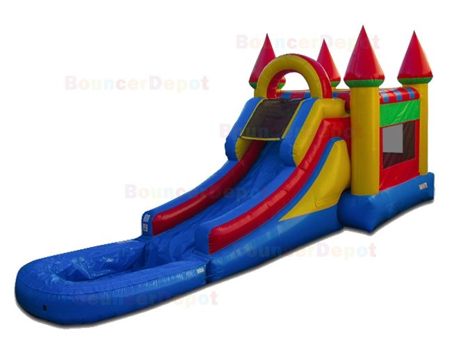 Bright Wet n Dry Compact Castle Combo Jump House