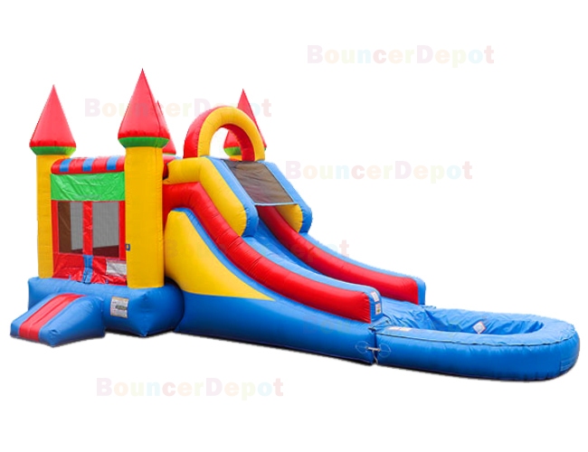 Bright Wet n Dry Compact Castle Combo Jump House