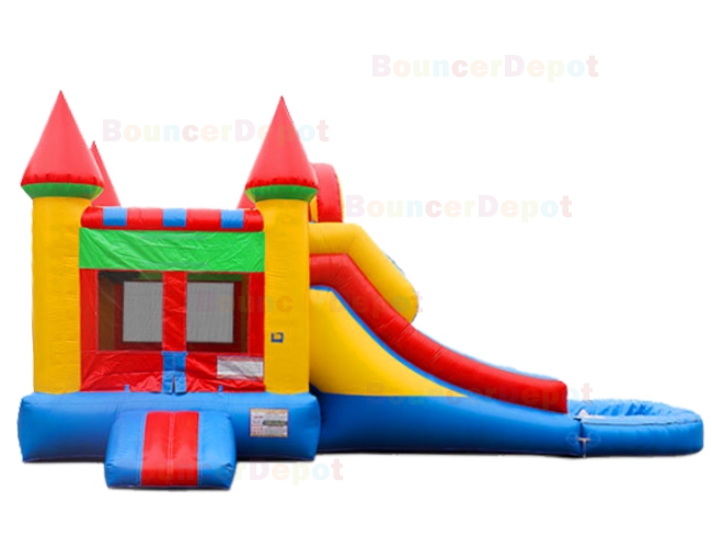 Bright Wet n Dry Compact Castle Combo Jump House