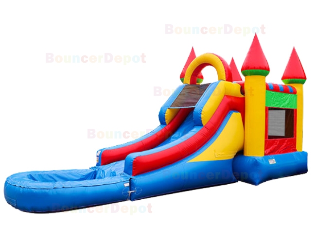 Bright Wet n Dry Compact Castle Combo Jump House