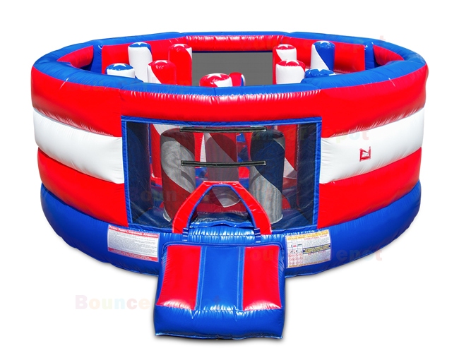 Compact Indoor Moon Bounce Obstacle Course