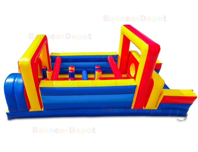 27 Feet Rainbow Inflatable Obstacle Course