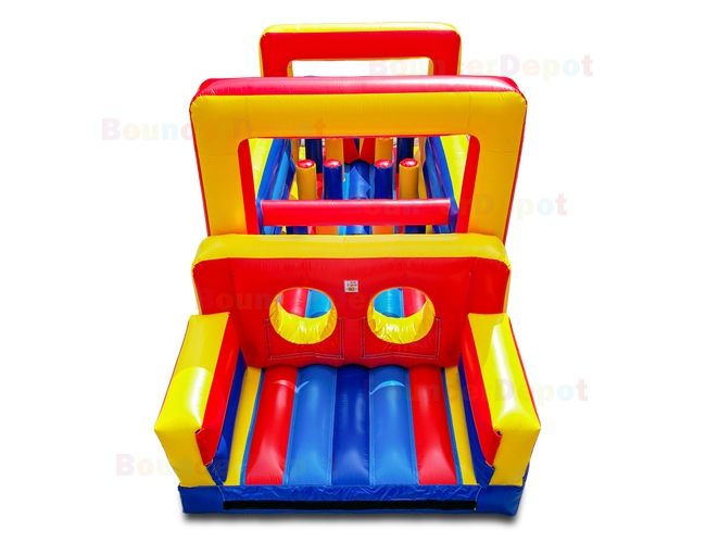 27 Feet Rainbow Inflatable Obstacle Course