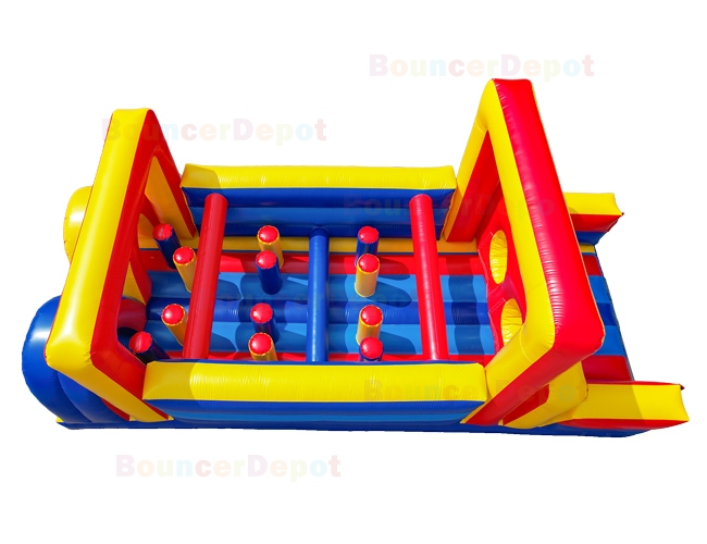 27 Feet Rainbow Inflatable Obstacle Course