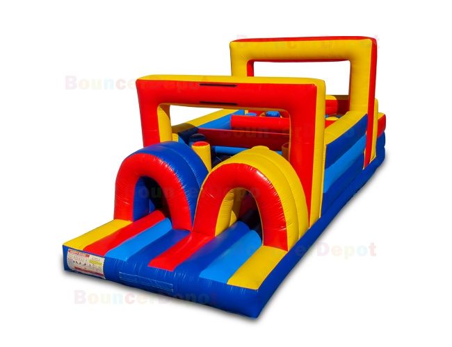 30 Feet Rainbow Inflatable Obstacle Course