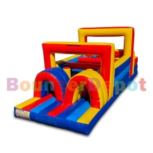 27 Feet Rainbow Inflatable Obstacle Course