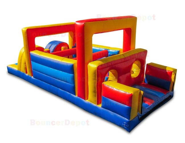 27 Feet Rainbow Inflatable Obstacle Course