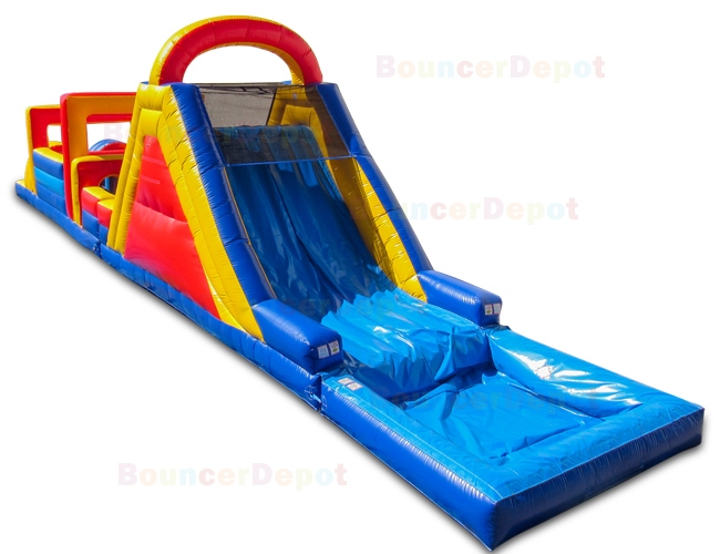 Inflatable Obstacle Course With Pool