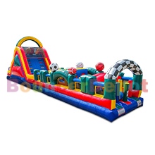 60 Feet Sports Obstacle With Dual Lane Slide