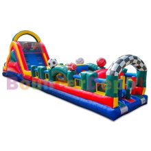 60 Feet Sports Obstacle With Dual Lane Slide