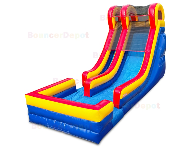 18 Feet Splash Water Slides For Sale