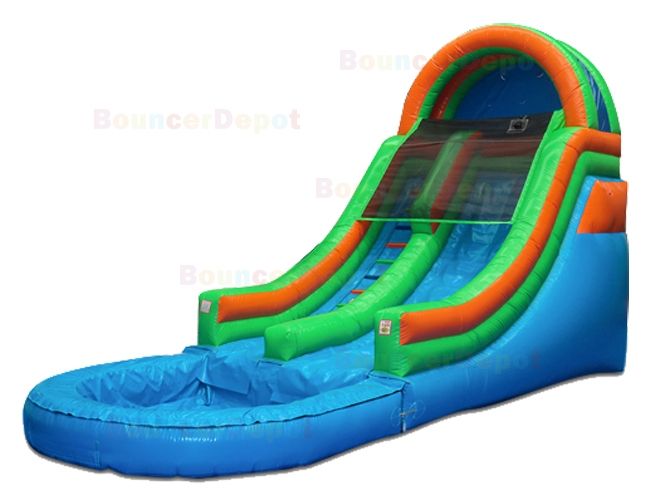 16 Feet Front Load Inflatable Water Slide