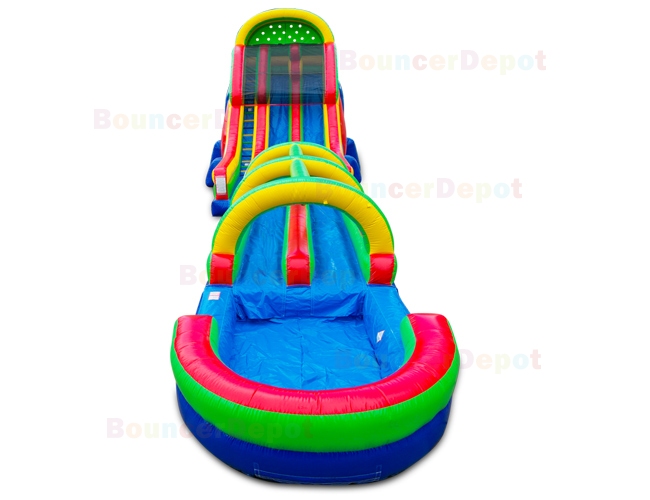 22 Ft Double Lane Slide And Slip N Splash