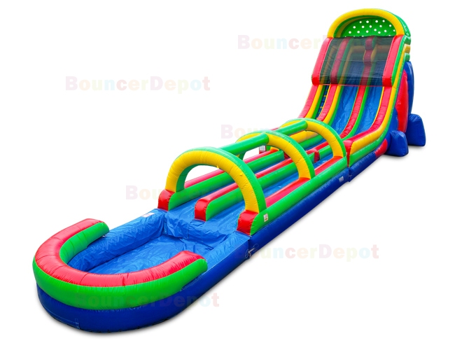 22 Ft Double Lane Slide And Slip N Splash