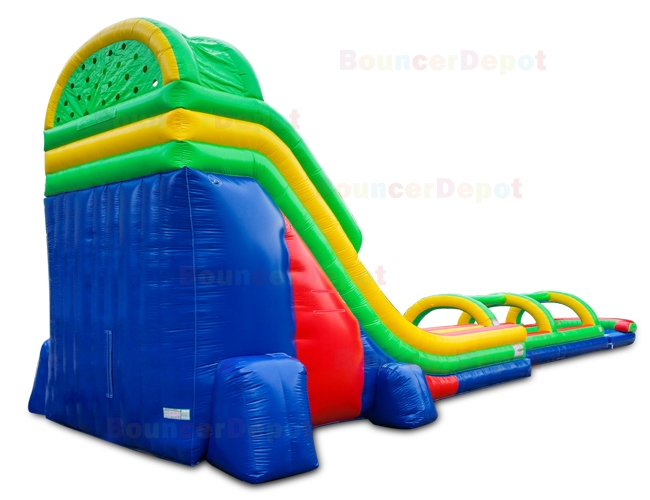 22 Ft Double Lane Slide And Slip N Splash