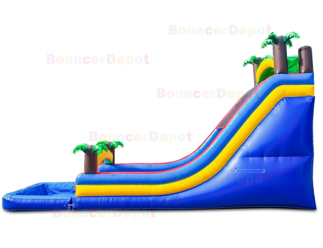 21 Ft Front Load Tropical Water Slide