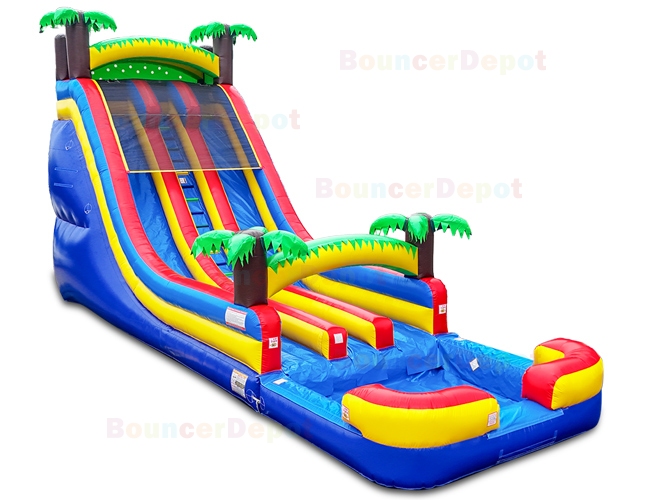 21 Ft Front Load Tropical Water Slide