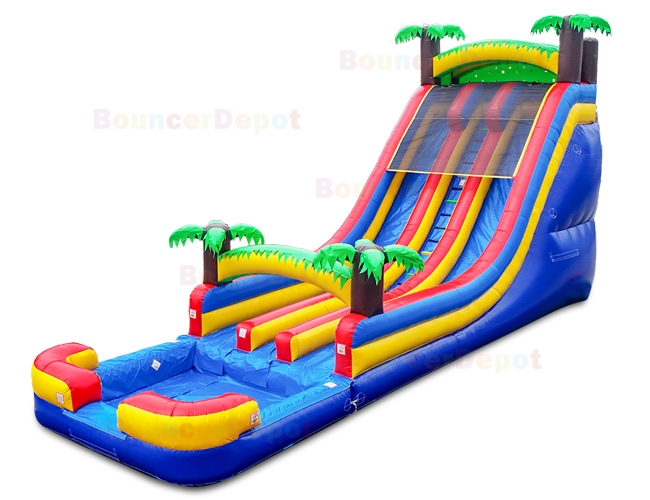 21 Ft Front Load Tropical Water Slide