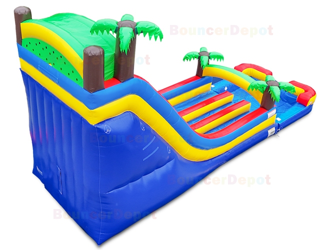 21 Ft Front Load Tropical Water Slide