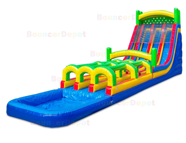 22 Ft Triple Lane Water Slide And Slip