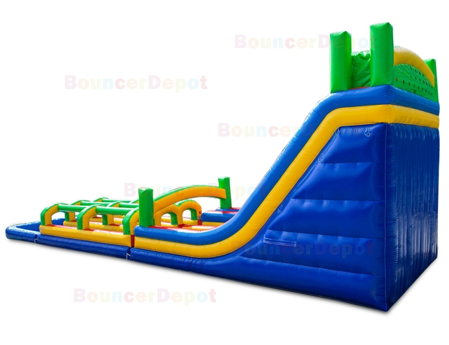 22 Ft Triple Lane Water Slide And Slip