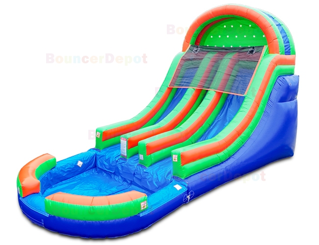16 Feet Double Lane Commercial Slide
