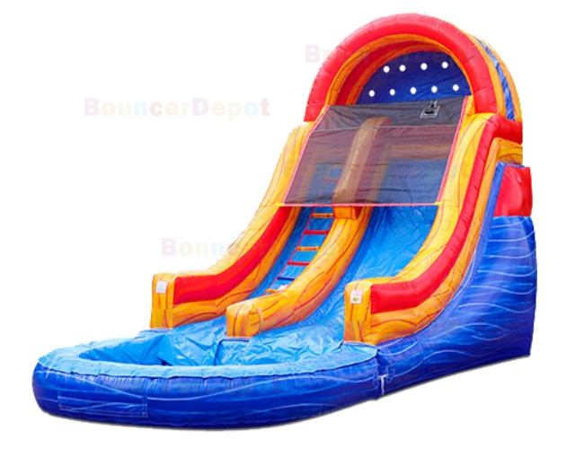 16 Feet Marble Blue Water Slide