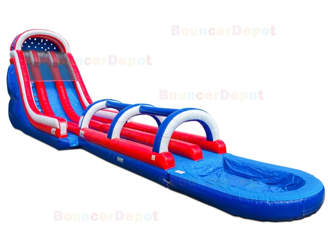 21 Feet Commercial Water Slide With Slip