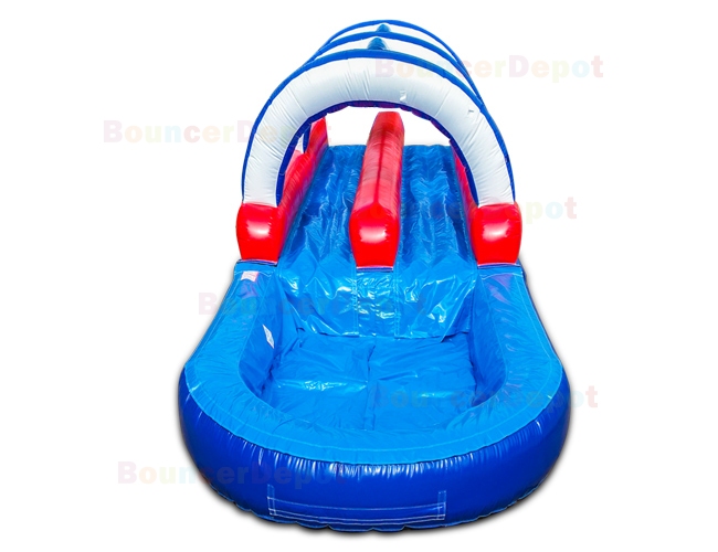 Patriotic Double Lane Slide And Slip