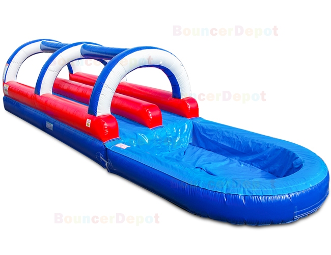 Patriotic Double Lane Slide And Slip