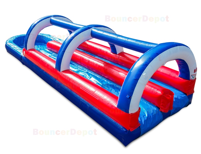 Patriotic Double Lane Slide And Slip