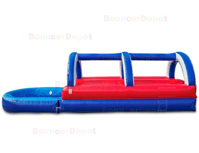 Patriotic Double Lane Slide And Slip