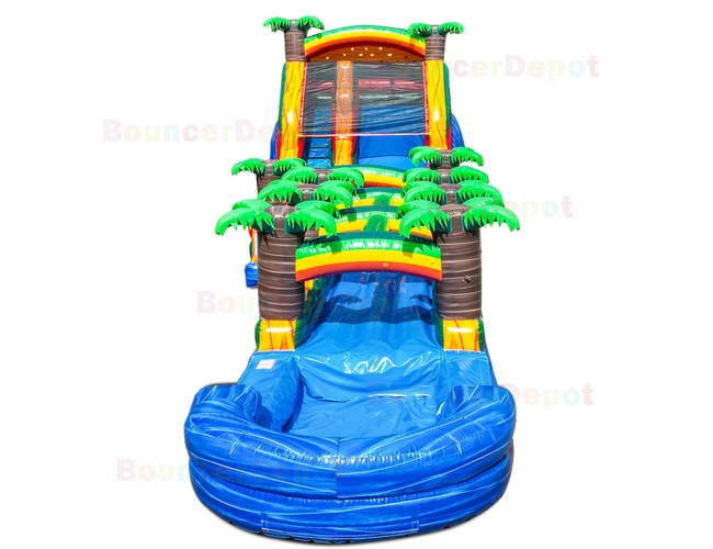 20 Feet Tropical Slide And Slip N Splash