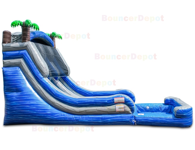 Marble 18 Feet Double Lane Marble Gray Water Slide